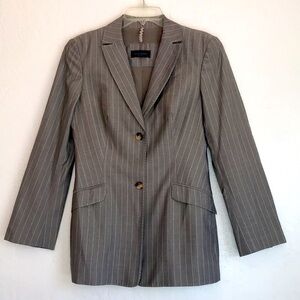 Piazza Sempione Italian luxury designer pinstripe blazer